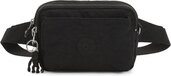 Kipling ABANU M Schoudertas - Black Noir - Crossbodytas voor Dames - Zwart - 19x19x10 cm - Polyamide