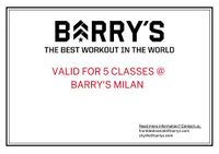 BARRY'S MILAN Pack van 5 klassen