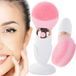 Brosse de nettoyage sonique pour le visage - Bleu - Silicone/ABS