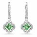Swarovski Una Angelic Hangoorbellen, Gemengde Slijpsels, Groen, Rodium Verguld