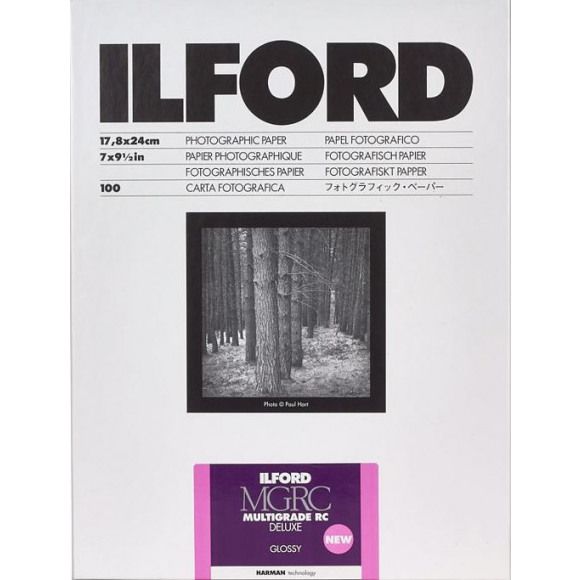 Ilford MGRC Multigrade RC Deluxe Glossy 17,8x24cm 25 vellen