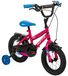 Vélo enfant 12 pouce rose cadre acier 1 vitesse 3-5 ans