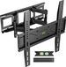 TV-muurbeugel draaibaar kantelbaar voor 32-65 of 70 inch LED-, plasma-tv, universele tv-muurbeugel met ultrasterke dubbele arm, tv-beugel met VESA 75 x 75 - 400 x 400 mm tot 50 kg