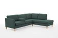 Atlantic Home Collection Hoekbank Mailo, hoek rechts, groen, breedte x diepte x hoogte: 255 x 85/197 x 82 cm