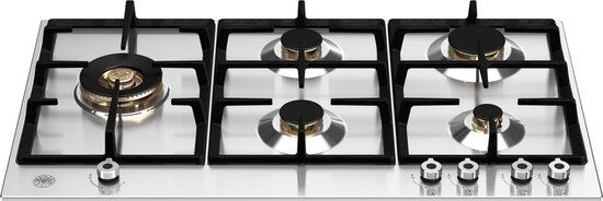 Bertazzoni La Germania Bertazzoni P905LPROX Gas Kookplaat - Aluminium