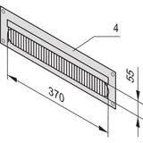 Schroff Kabelkanaal voor Novastar en Eurorack, RAL 7035, Geschroefd, 4 HE