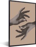 Cadre photo incl. Poster - Vintage Hand Design - 40x60 cm - Multicolore - Plastique