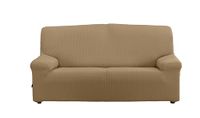 Estoralis Sumatra Bi-elastische bankovertrek, super elastische stof C/06 beige, voor 2-zits van 120 tot 170 cm, kwaliteitsbescherming, super verstelbaar
