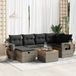 Maison Exclusive - Salon de jardin 7 pièces avec coussins gris en polyrotin