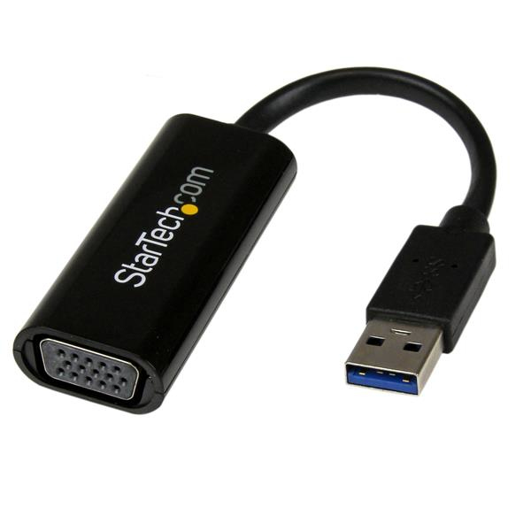 StarTech.com Slanke USB 3.0 naar VGA externe videokaartadapter voor meerdere schermen   1920x1200 / 1080p