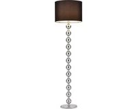 lux.pro Vloerlamp Dallas staande lamp 155 cm E27 chroom en zwart