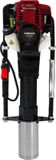 MonsterShop 4-takt benzine paalrammer - zwart & rood - 23kg - 4-opzetstukken