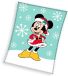 Disney Mickey Minnie Mouse fleece deken kerst 130 x 160 cm - polyester