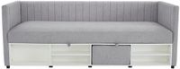Vente-unique Banquette tissu gris 80 x 200 cm