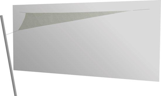 Umbrosa Ingenua schaduwdoek driehoek 4x4x4 m solidum grey