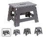 ARREGUI TB-022-G Kleine vouwkruk | Opvouwbare kruk voor kinderen en volwassenen | Draagbare en opvouwbare kruk | Draagvermogen 150 kg | Kruk voor keuken, badkamer, camping, tuin | 22 cm hoog | Grijs