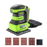 Greenworks G24SS14 Accu Kwartplaat Schuurmachine