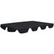 Maison Exclusive - Housse de remplacement pour balancelle Hollywood, noir, 150/130x105/70 cm