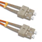 QOLTEC Vezeloptische patchkabel SC/UPC-SC/UPC | Multimode | 50/125 | OM2 | Duplexwoning | 2m