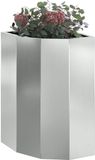 vidaXL - Jardinière d'angle - Argent - 30 x 30 x 50 cm - Acier galvanisé