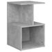 VidaXL Table de chevet 35x35x55 cm bois de manguier massif gris béton