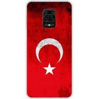 Xiaomi Drapeau turquie bedrukt siliconen hoesje compatibel met Redmi Note 9S