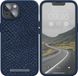 Njord Collections Njord byELEMENTS Salmon Leather Magsafe Case - iPhone 14 Plus - Blue