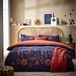 furn. Constellation King dekbedovertrekset, katoen, polyester, brons/marineblauw, CONSTEL/D03/BNV