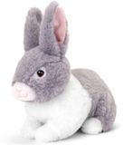 Keel Toys Pluche Konijn - Grijs - 18 cm