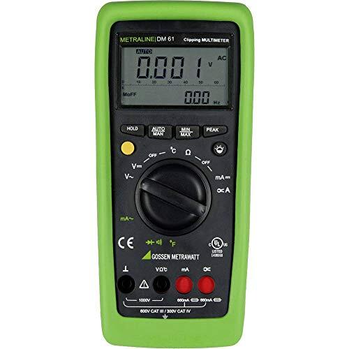 GOSSEN METRAWATT M194A METRALINE DM 61 hand-multimeter digitaal III 600 V, CAT IV 300 V weergave (counts)