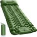 Tapis de camping autogonflant ultra-léger sans marque avec coussin et pompe à pied gonflable