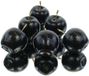 DPI Mini-Äpfel Schwarz Ø 5 cm Set von 6