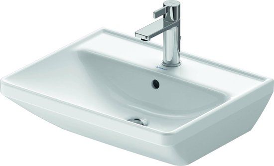 Duravit D-Neo - Wastafel - 55x44cm - 1 kraangat - Rechthoek - Wit