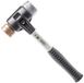 Halder SIMPLEX-marteau sans rebond avec boîtier en acier moulé renforcé et manche en fibre de verre Ø 40 mm cuivre / métal tendre - 3749.040