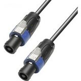 Adam Hall Cables 4 STAR S215 SS 1000 Luidsprekerkabel Speakon 2 x 1,5 mm² Speakon standaard luidsprekerconnector, 2-polig naar standaard luidsprekerconnector, 2-polig, 10 m