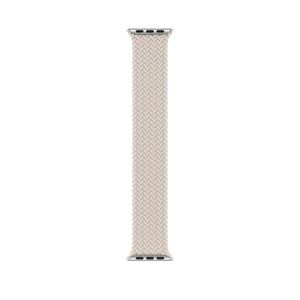 Apple Gevlochten solobandje voor de Apple Watch | 44/45/46/49 mm - Maat 11 - Starlight
