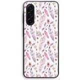 Maniacase Hoesje voor Samsung Galaxy A57 Roze veren