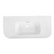 Saniclass Terra Meubelwastafel - 81x46x2cm - 1 wastafel - zonder kraangaten - wit glans