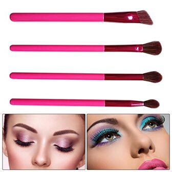 Winwon Wenkbrauwborstelset | 4 stuks/set Multi-use Eyeshadow Blending Brush Kit | Draagbare schoonheidsproducten voor Foundation Eyebrow Eyeshadow Loose Powder