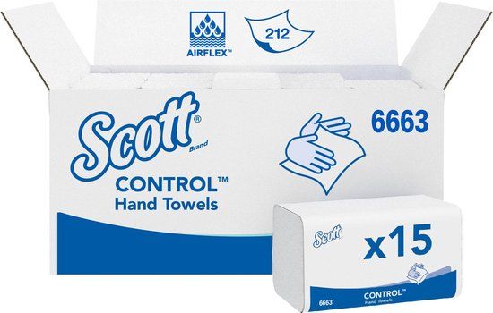 SCOTT® Performance Interfold Handdoeken - Wit - 3180 stuks