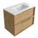 Saniclass Badkamermeubelset - 80x45x62cm - Mat Eiken Natural