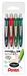 Pentel BL77 Energel XM sluiter 0,7 mm 4 stuks (roze, donkerblauw, turquoise, lichtgroen)