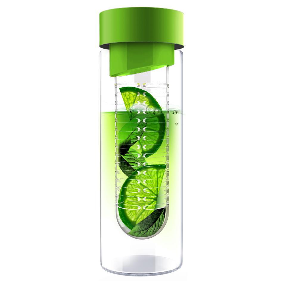 Asobu Flavour It Drinkbeker - Glas - Incl. Fruitinfuser - 480 ml - Groen