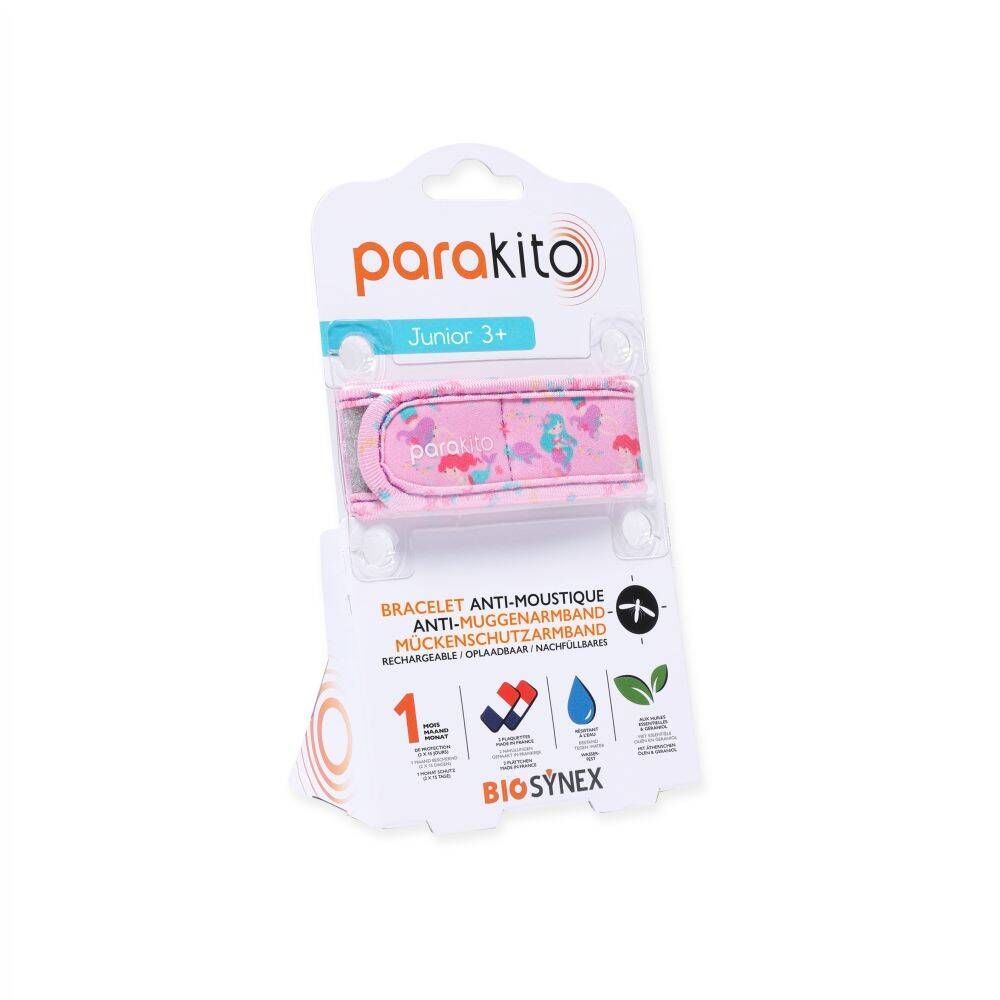 ParaKito ParaKito Anti-Muggenarmband Junior 3+ Zeemeerminnen 1 armband