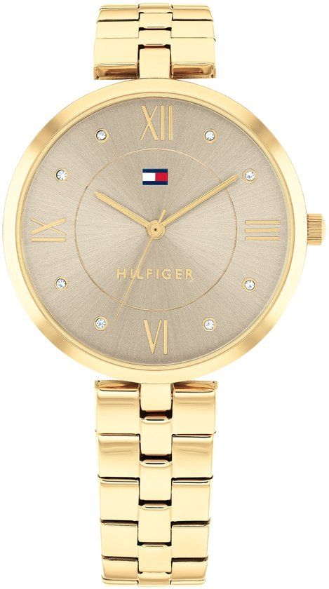 Tommy Hilfiger Ella TH1782685 Dames Horloge - Goudkleurig