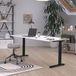 Germania Bureautafel Hermoso | 180 x 80 x 91 cm | Wit-zwartdesign