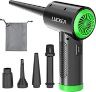 LUCKEA Air Duster Elektrische stofventilator, persluchtspray voor pc, toetsenbord reiniging, laptop reinigingsset airconditioningsreiniger met 3 versnellingen, voor laptop, auto, kantoorapparaten