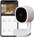 Calex Beveiligingscamera voor Binnen - 2K - Wifi IP Camera - Slimme Beveiligingscamera met Nachtzicht - Bewegingsdetectie & 2‑weg Audio - Wit