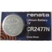 Renata Pile Cr2477n Lithium 3 Volts Diamètre 24,7 Mm