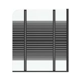 MARWELL BLACK LINES badkuip-opzet Black Lines. 125 x 140 cm mat zwart